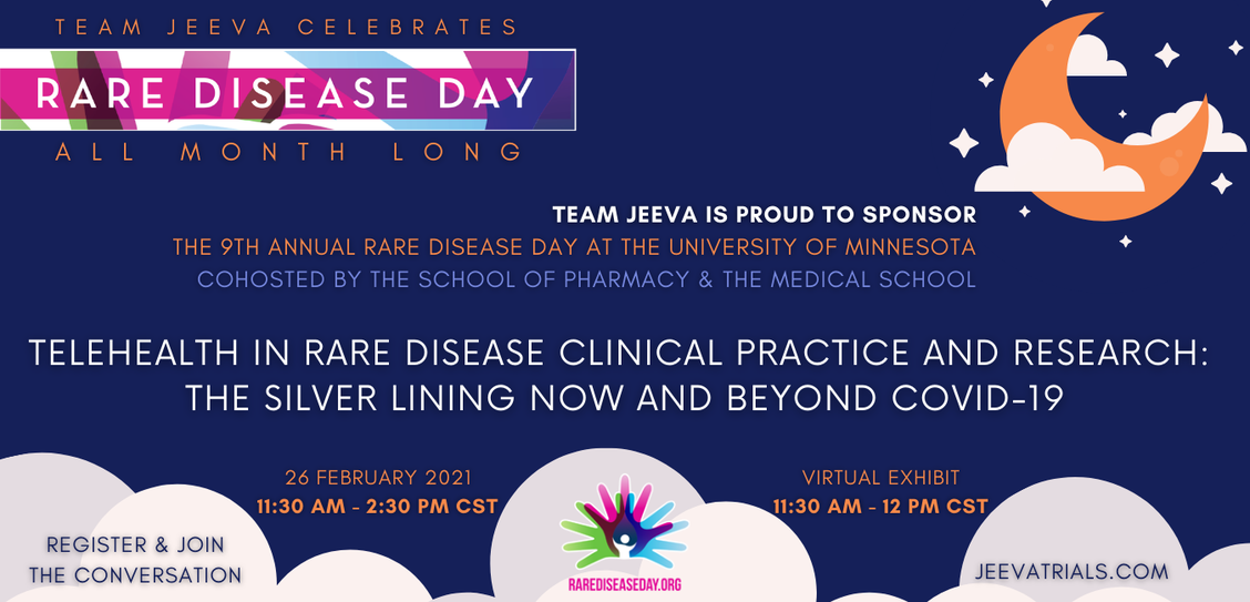 Jeeva Sponsors Rare Disease Day RDD event at University of Minnesota UMN 2021