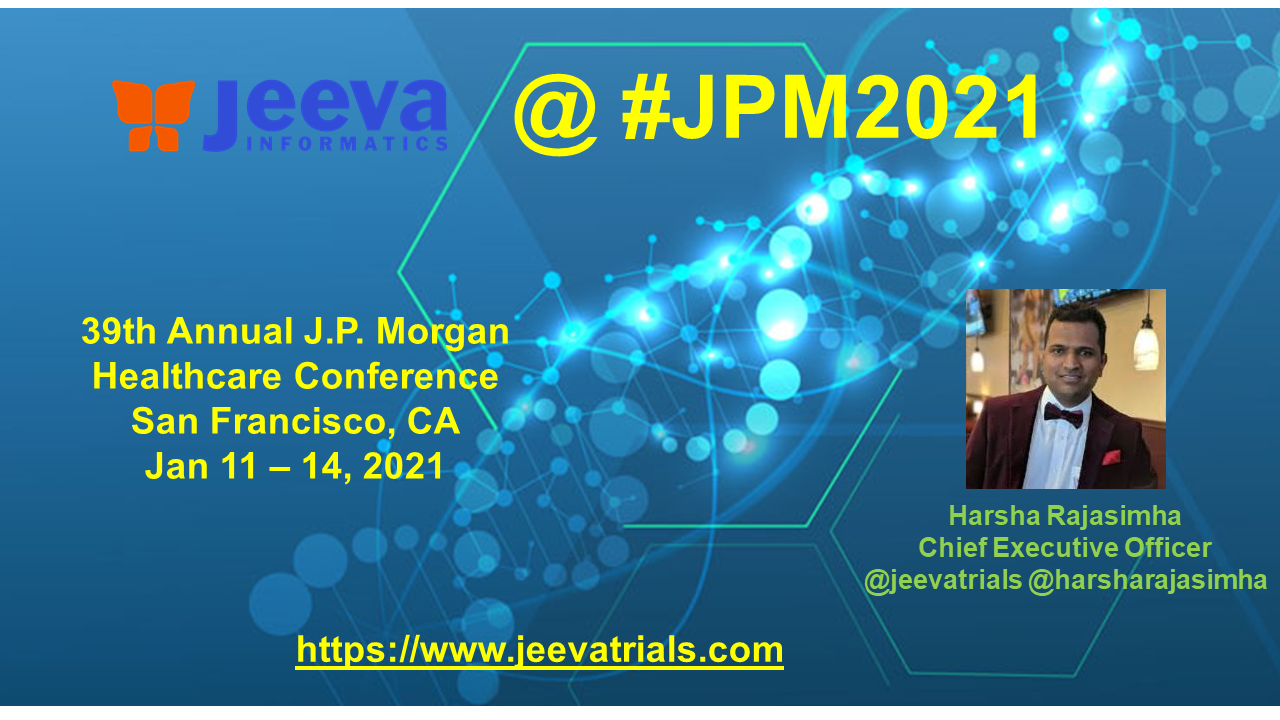 Jeeva To Attend- JPM2021