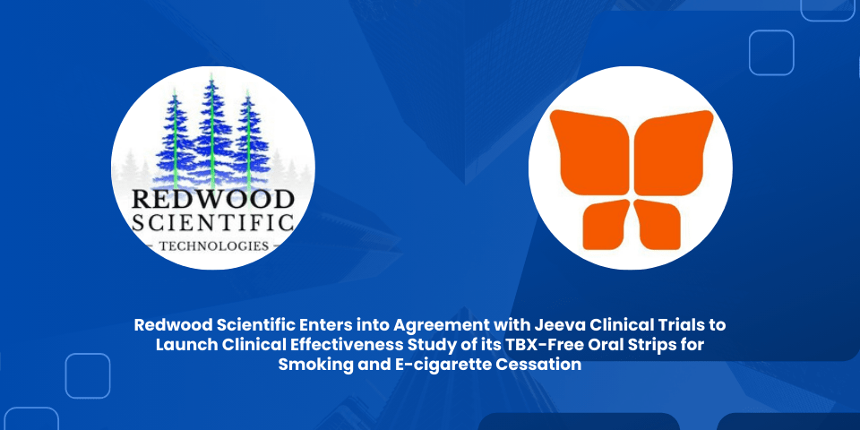 Redwood Scientific Enters into Agreement with Jeeva Clinical Trials