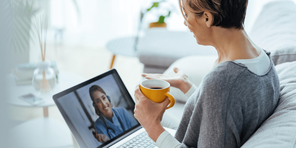 A Patient seems happy to connect with doctor through eCOA software